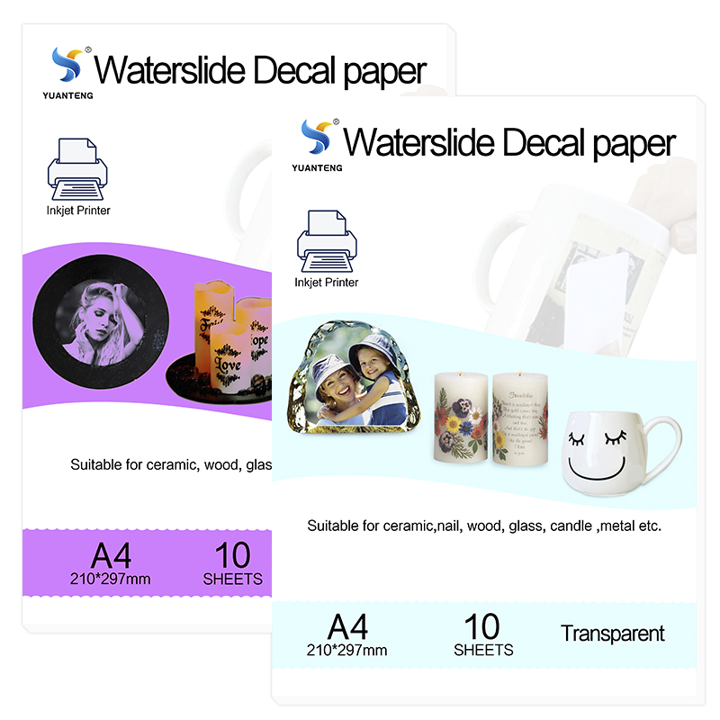 Ink Blotter Paper - A4 Design Clear Waterslide Decal Paper