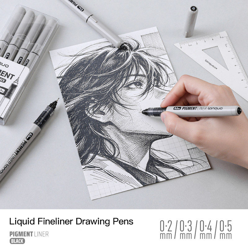 LANGUO 0.2/0.3/0.4/0.5 mm Micr - Copic Marker Sketch recension och pris