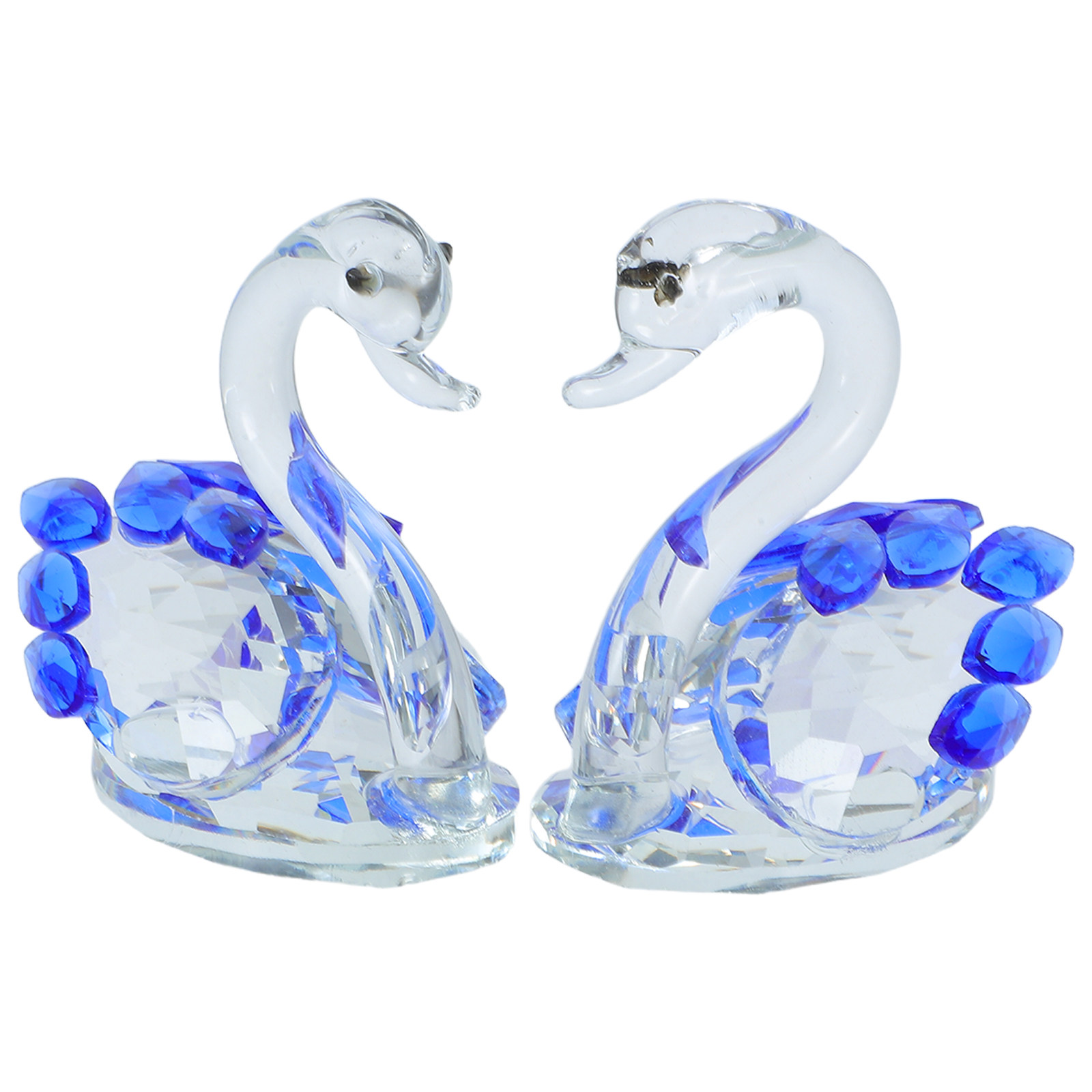 2Pcs Crystal Swan Decor Lover  - Paper Weight Crystal recension och pris