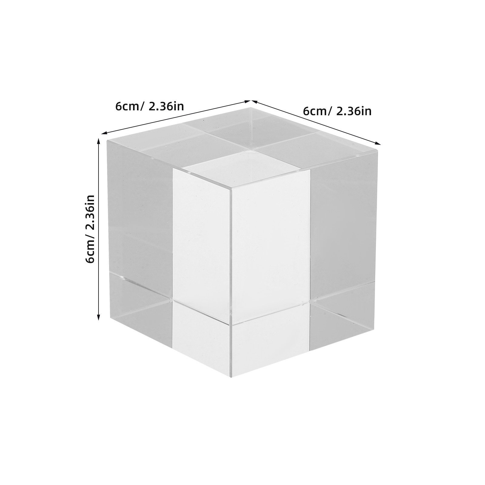 Smooth Finish Square Crystal P - Paper Weight Crystal recension och pris
