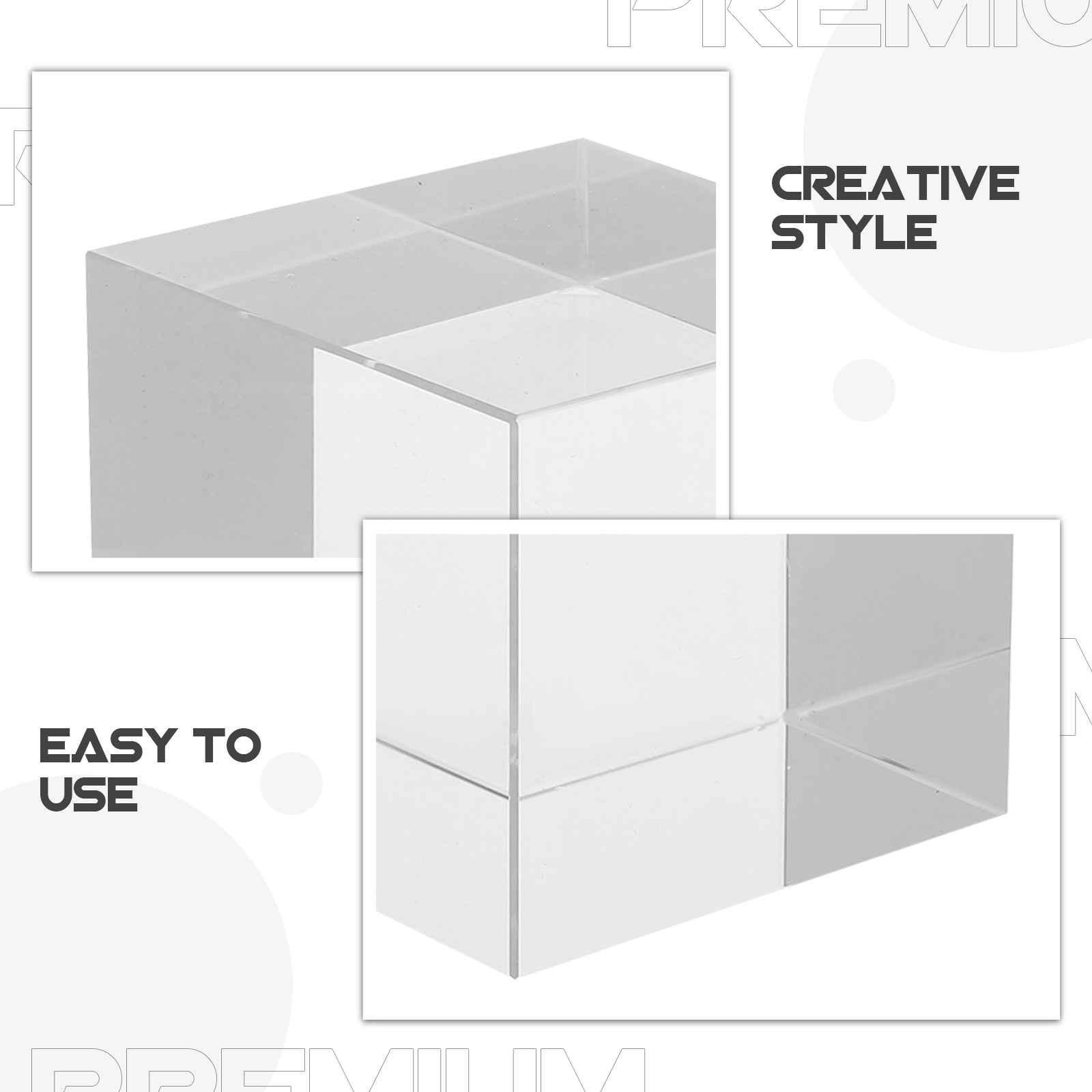 Smooth Finish Square Crystal P - Paper Weight Crystal recension och pris