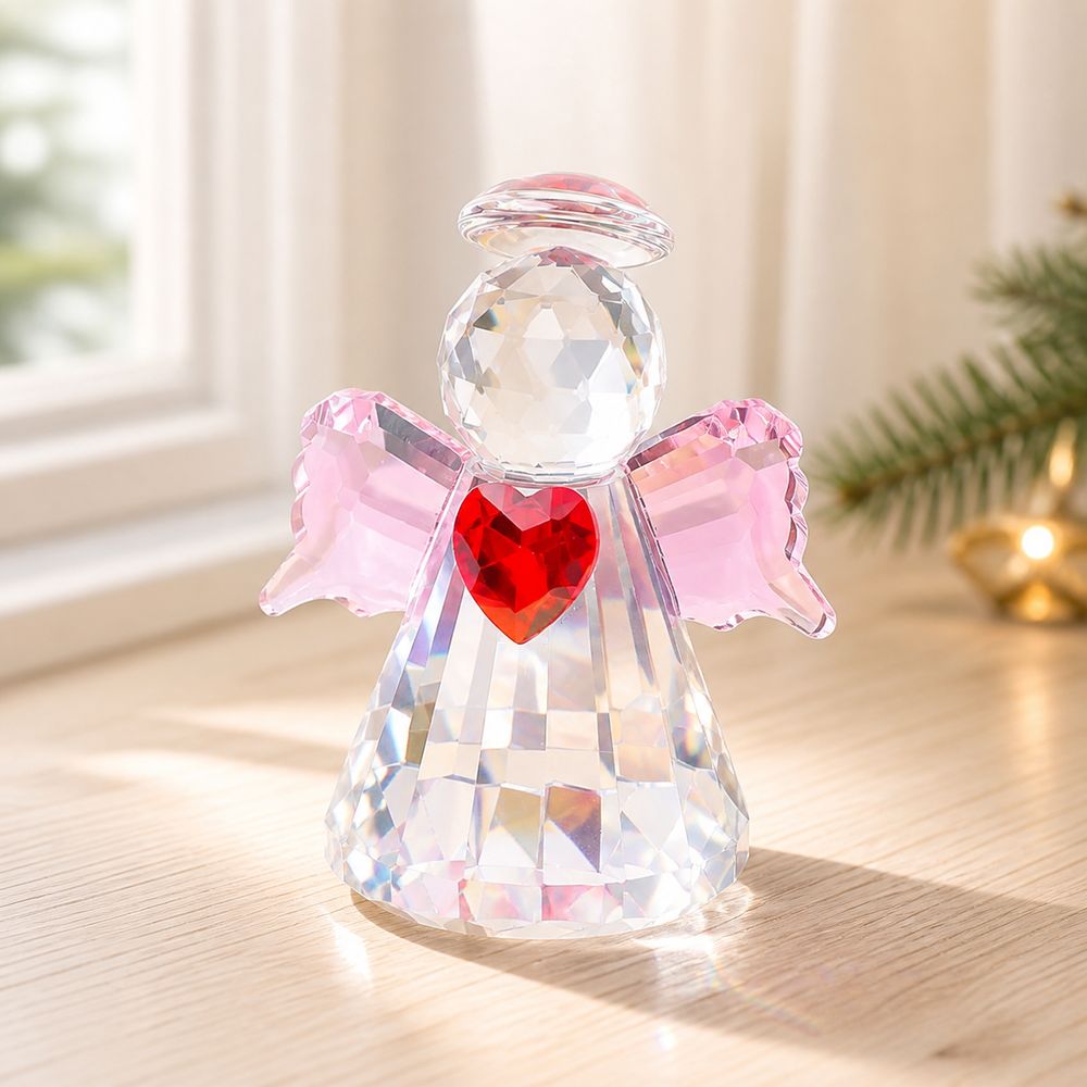 New Faceted Finish Crystal Ang - Paper Weight Crystal recension och pris