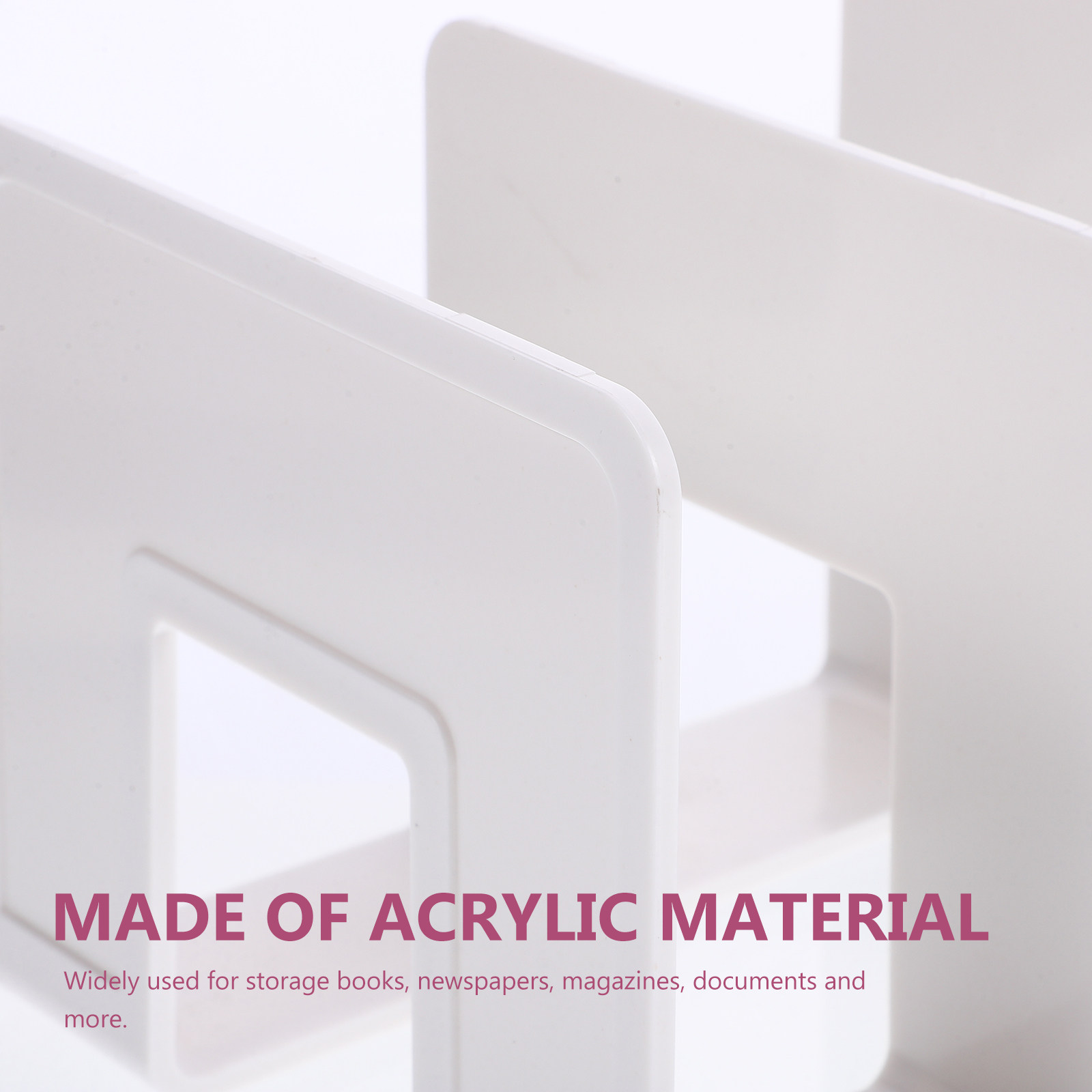 Clear Acrylic Desktop Storage  - Magazine Holder Rack recension och pris